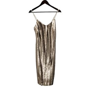 J. Crew Sequin Herringbone Slip Dress